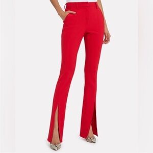 ALC Red Conway Trouser Double Split Bootcut Flair Split Hem Pants Sz 8